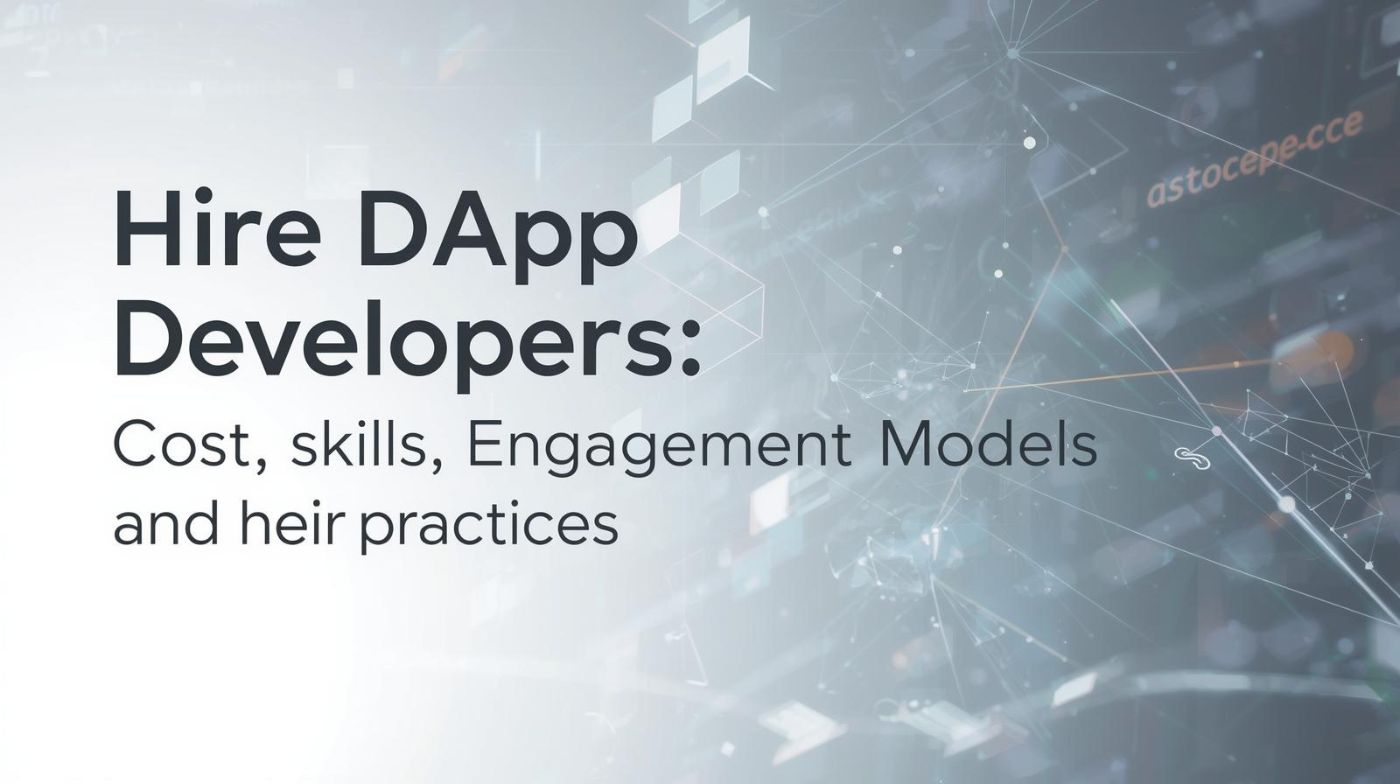 Hire DApp Developers: Cost, Skills, Engagement Models, and Best Practices