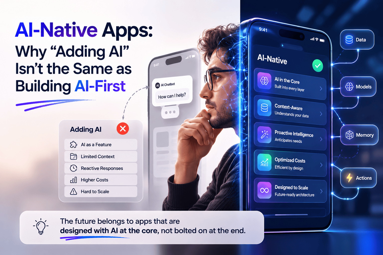 AI-Native Apps: Why "Adding AI" Isn't the Same as Building AI-First